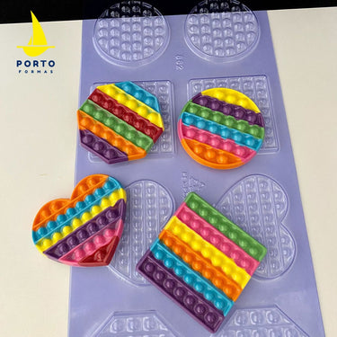 Forma De Chocolate - Folha De Modelagem - POP IT FIDGET - PF882